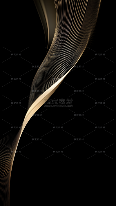 背景系列金色立体线条