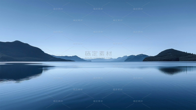 常规通用实景平静湖面背景图片