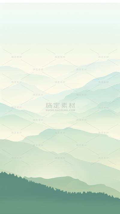 中国风通用抽象渐变山背景图片素材
