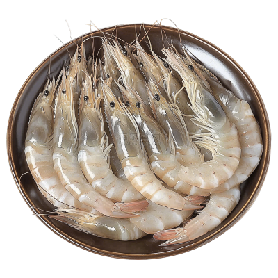 美食系列写实感生鲜装盘生虾元素（td）