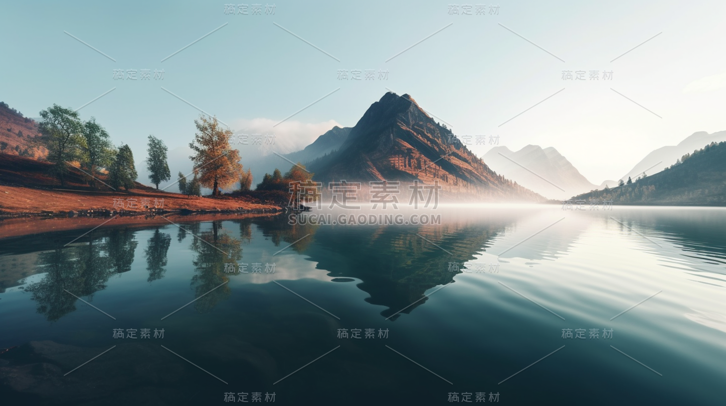 山川河流山峰景观风景壁纸