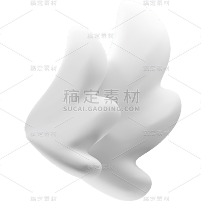 装饰通用软3D卡通翅膀元素素材
