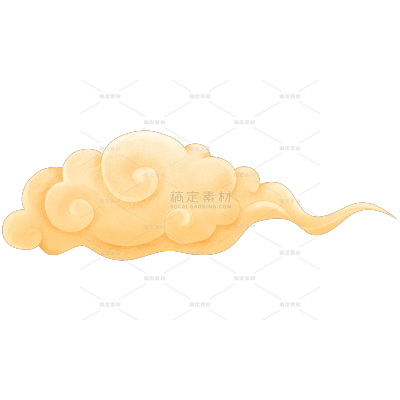 中国风插画风肌理感祥云