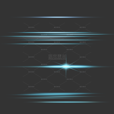 特效系列科技感蓝色光点光束组合贴纸（td）