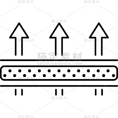 特效通用黑色矢量透气箭头布料图标元素素材