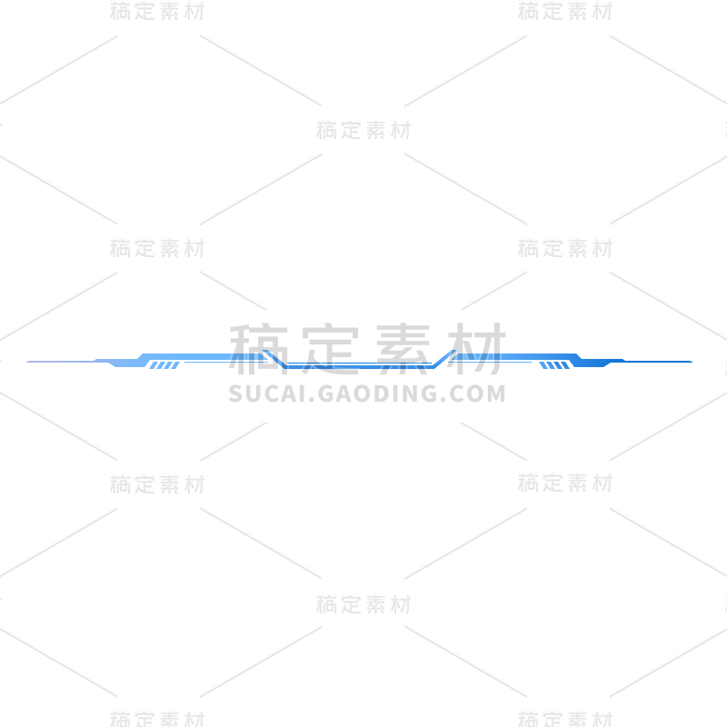 简约科技蓝色分割线