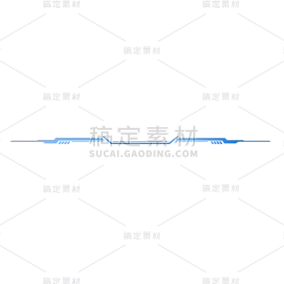 简约科技蓝色分割线