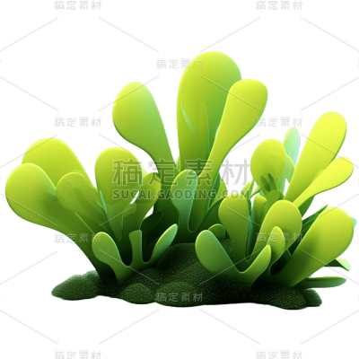 3D风格植物静态贴纸