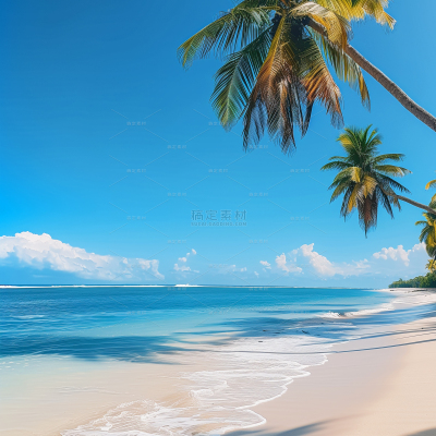 insMind Summer Background Tropical Sand Beach