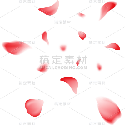 花瓣元素简约贴纸