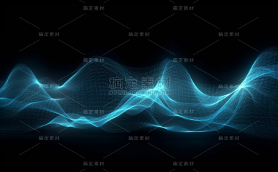 波浪线条曲线科技感背景