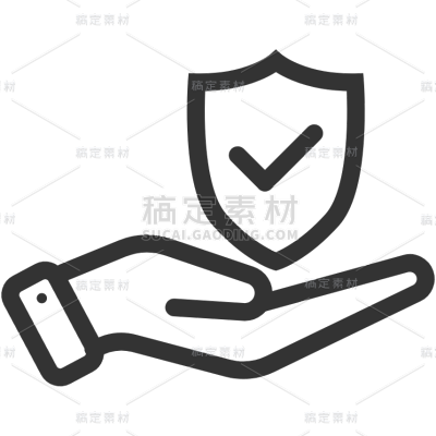 图标系列矢量黑色安全手势元素（td）