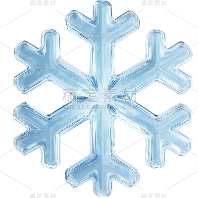 气象系列AI3D水晶感雪花