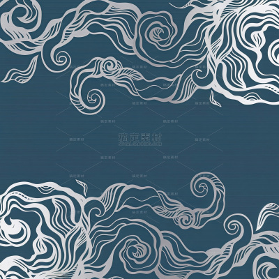 中国风传统线条云纹元素背景（td）