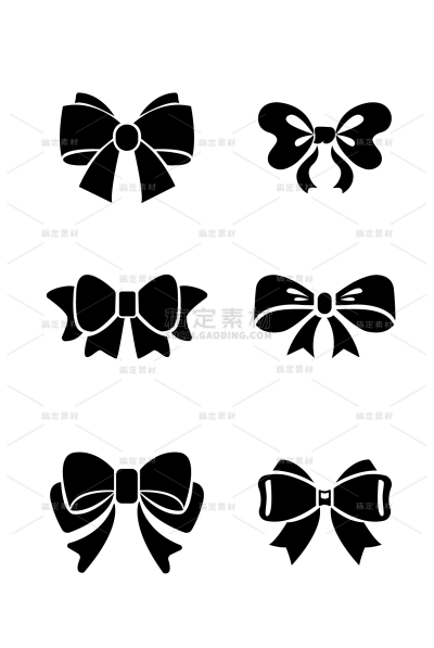 装饰通用矢量蝴蝶结元素素材