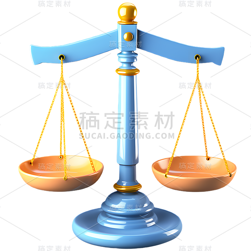 金融立体3D天平元素