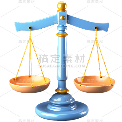 金融立体3D天平元素