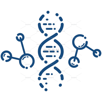 医疗系列插画感分子结构图标（td）