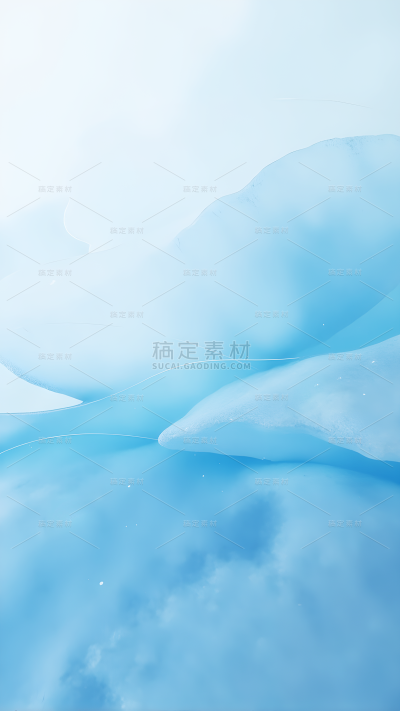 冬季节气简约抽象蓝白背景