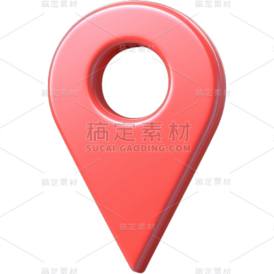 立体风地标标志贴纸