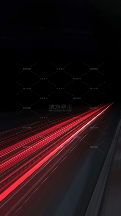 特效系列科技感红色高速速度线条路面背景