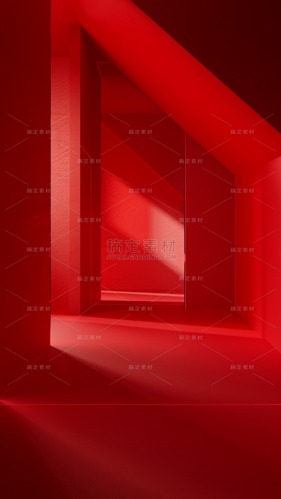 背景通用红色空间场景背景图片素材