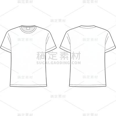 简约上衣衣服短袖样机