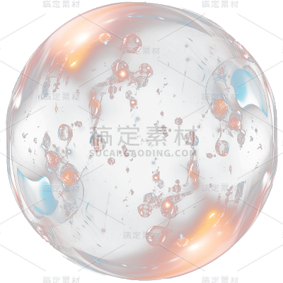 透明彩色气泡贴纸
