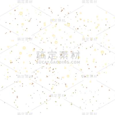 金色粒子贴纸