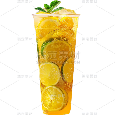 秋天通用果茶元素素材
