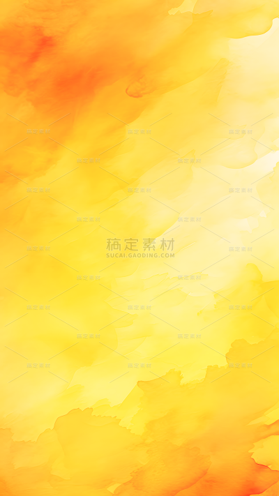 通用简约彩色黄色水彩晕染印染背景