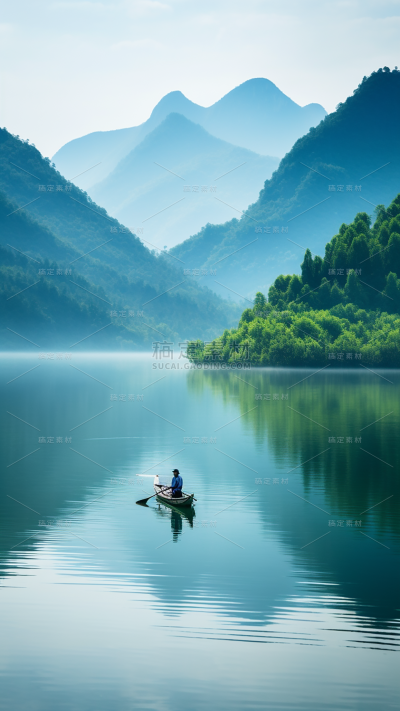 中国风通用实景山水背景场景图片素材