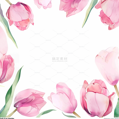母亲节梦幻感粉色AI套系通用图片
