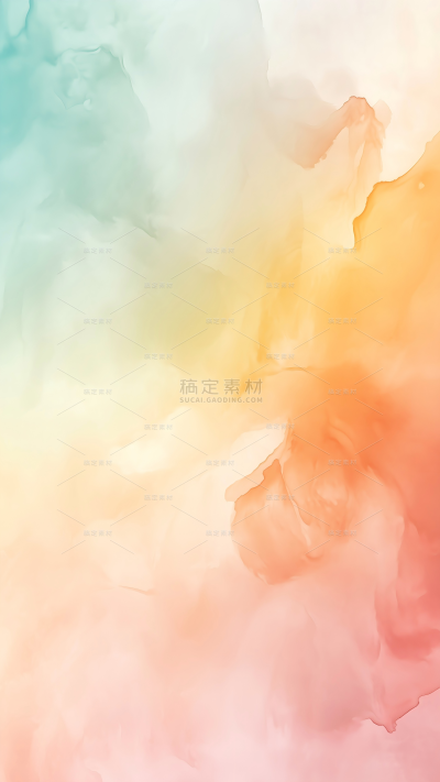 背景系列橙黄色系水墨渐变背景