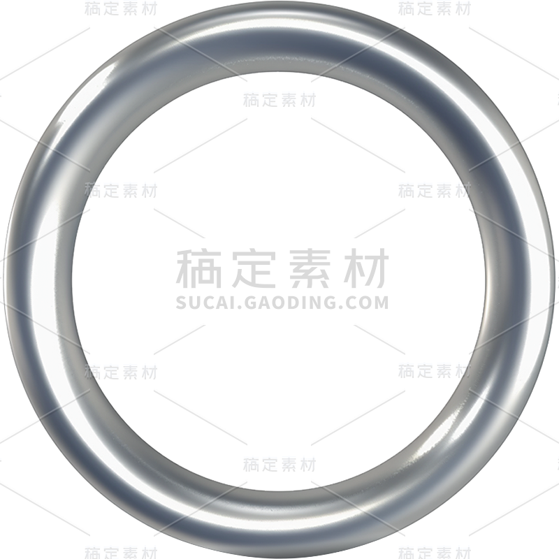 常规通用不锈钢立体圆圈元素贴纸