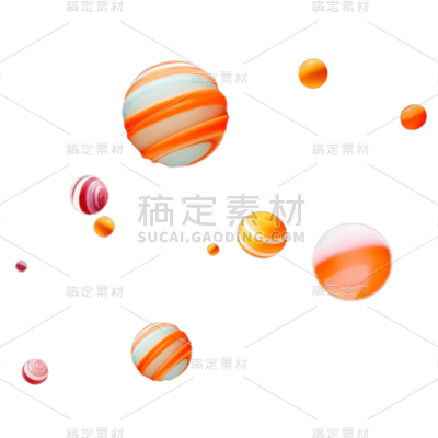 3D立体三维装饰漂浮几何
