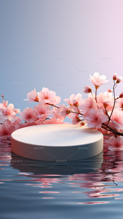 通用电商简约花卉场景背景