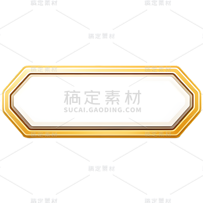 矢量金色按钮免抠元素