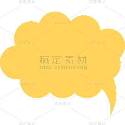 简约卡通手绘气泡框聊天框文本框对话框