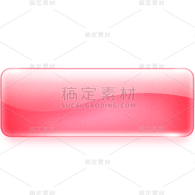 通用插画透明肌理立体按钮边框粉色水晶玻璃风元素素材