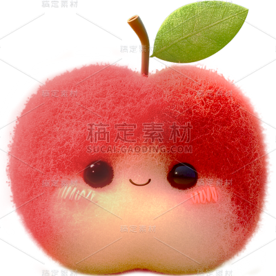 果蔬通用毛绒毛毡风水果元素贴纸 