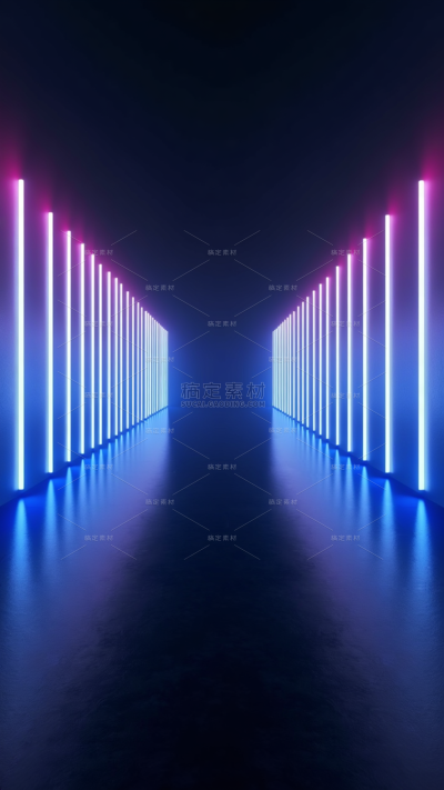 背景系列简约商务风透视发光线条背景