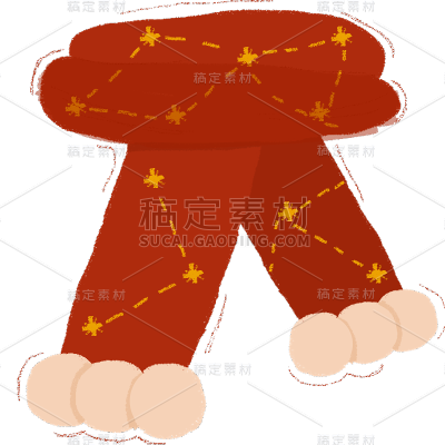 加工场景冬日晒照围巾手帐风贴纸