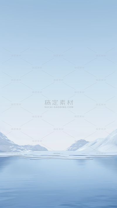 背景通用蓝色海面远山海洋自然背景图片