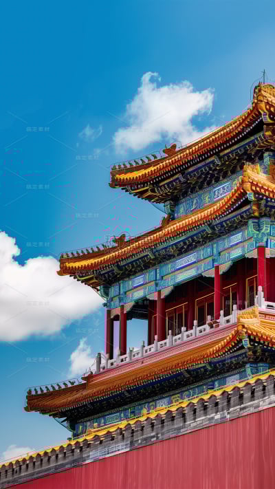 建筑系列通用实景故宫一角图片