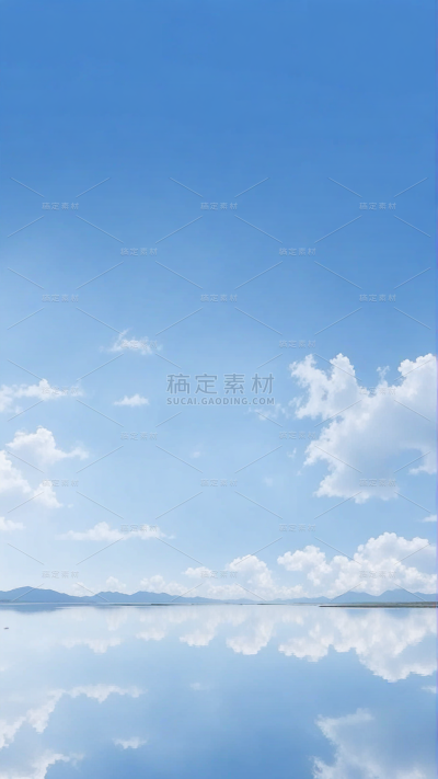 风光通用实景天空水面倒影背景图片素材