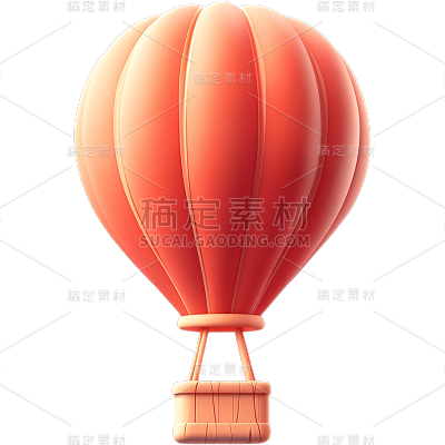 装饰通用软3D立体热气球元素素材