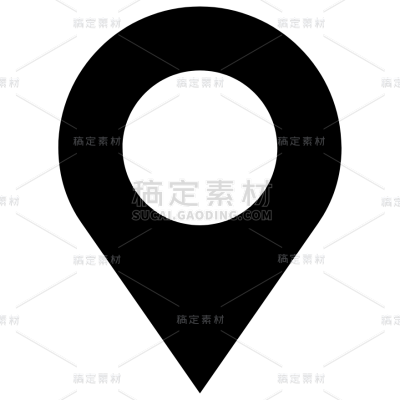 图标系列简约GPS地图定位图标（td）