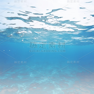 蓝色水面水花