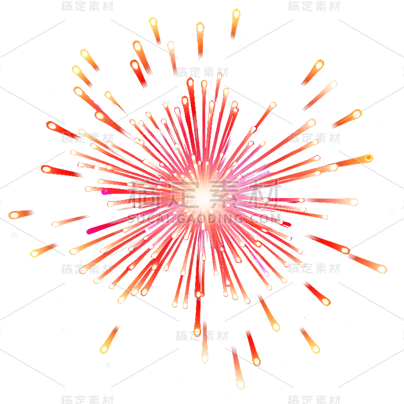 节日通用烟花贴纸